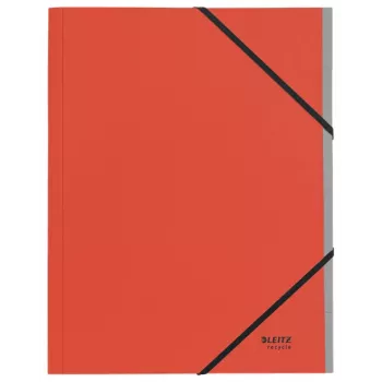 Leitz Recycle Card Divider Book, Signature folder, A4, Carton, Red, 430 g/m², Elastic band