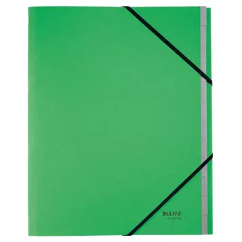 Leitz Recycle Card Divider Book, Conventional file folder, A4, Carton, Green, 430 g/m², Elastic band