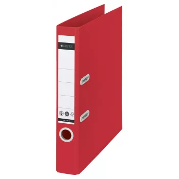 Leitz 180° Recycle Lever Arch File, A4, Round ring, Storage, Carton, Red, Red