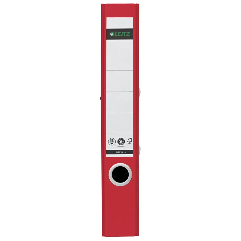 Leitz 180° Recycle Lever Arch File, A4, Round ring, Storage, Carton, Red, Red