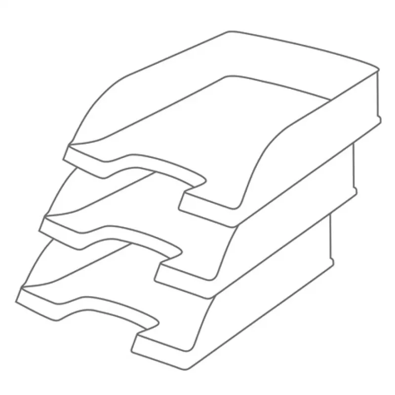 Leitz Recycle Letter Tray, Plastic, Green, A4+, A4, A4+, 1 drawer(s), 255 x 70 x 357 mm