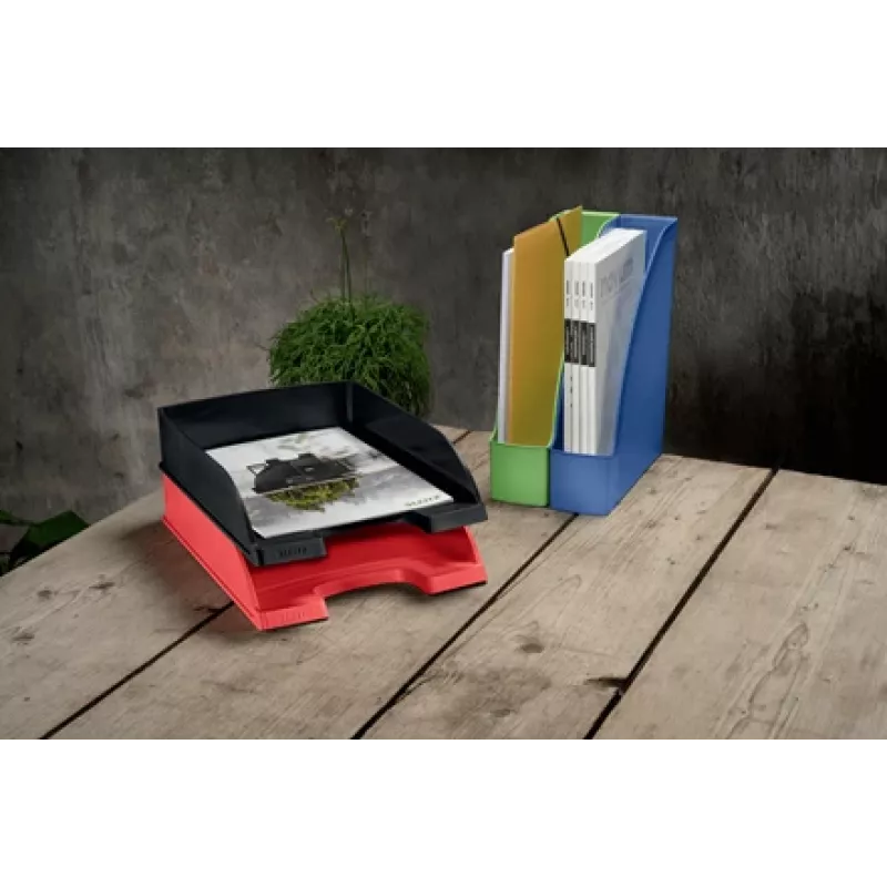 Leitz Recycle Letter Tray, Plastic, Green, A4+, A4, A4+, 1 drawer(s), 255 x 70 x 357 mm