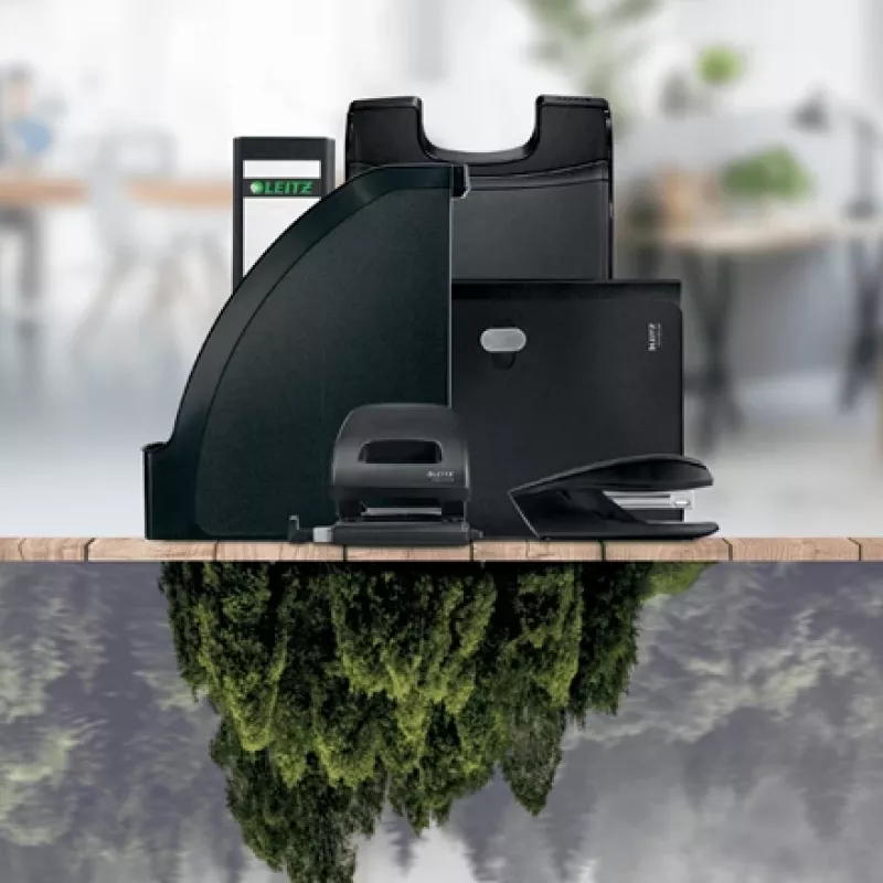 Leitz Recycle Letter Tray, Plastic, Green, A4+, A4, A4+, 1 drawer(s), 255 x 70 x 357 mm