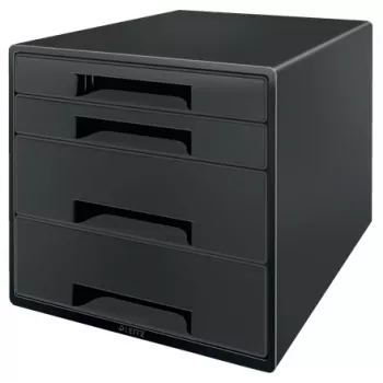 Leitz Recycle Drawer Cabinet, 4 drawer(s), Plastic, Black, 1 pc(s), 287 mm, 270 mm