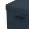 Leitz Fabric Storage Box with lid medium, pack of 2, Storage box, Blue, Rectangular, Fabric, Monochromatic, Fabric