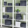 Leitz Fabric Storage Box with lid medium, pack of 2, Storage box, Blue, Rectangular, Fabric, Monochromatic, Fabric