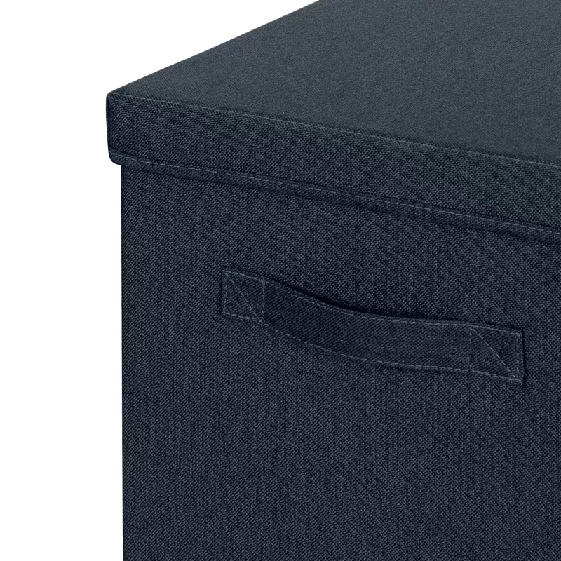 Leitz Fabric Storage Box with lid large, pack of 2, Grey, Fabric, 330 mm, 380 mm, 325 mm, 1.24 kg