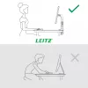 Leitz Ergo Space Saving Single Monitor Arm, Clamp/Grommet, 9 kg, 43.2 cm (17 inch), 81.3 cm (32 inch), 100 x 100 mm, Grey