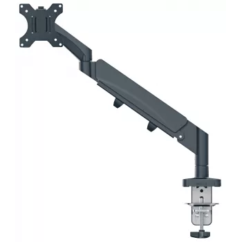 Leitz Ergo Space Saving Single Monitor Arm, 9 kg, 43.2 cm (17 inch), 81.3 cm (32 inch), 75 x 100 mm, Height adjustment, Grey