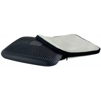 Leitz Ergo Active Wobble Cushion with fabric cover, Seat cushion, Universal, Grey, Square, 150 kg, Monochromatic