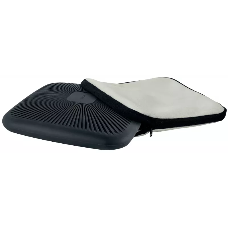 Leitz Ergo Active Wobble Cushion with fabric cover, Seat cushion, Universal, Grey, Square, 150 kg, Monochromatic