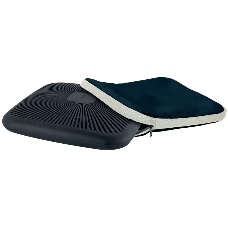 Leitz Ergo Active Wobble Cushion with fabric cover, Seat cushion, Air, Chair, Dark Grey, Square, 150 kg