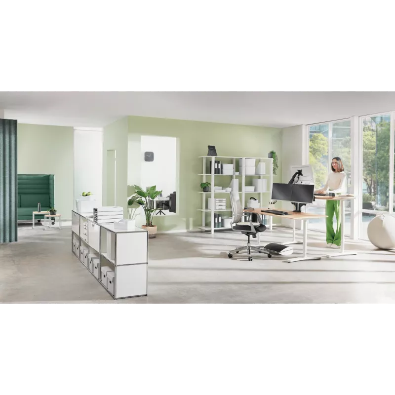 Leitz Ergo Active Wobble Cushion with fabric cover, Seat cushion, Air, Chair, Dark Grey, Square, 150 kg