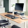 Leitz Ergo Adjustable Monitor Stand, Freestanding, 68.6 cm (27 inch), Height adjustment, Grey