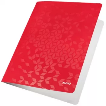 Leitz Flat File Card/Board WOW A4, Conventional file folder, A4, Carton, Red, Landscape/Portrait, 60 sheets
