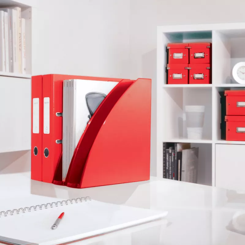Leitz Magazine file WOW, Red, Plastic, A4, 75 mm, 258 mm, 312 mm