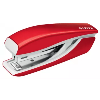 Leitz NeXXt WOW Metal Mini Stapler, 10 sheets, Red, Metal, Plastic, 80 g/m², 3.5 cm, Top