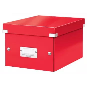 Leitz Click & Store WOW Small Storage Box, Storage box, Red, Rectangular, Carton, Monochromatic, Indoor