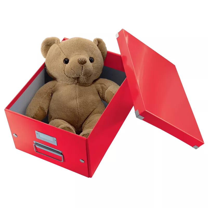 Leitz Box Click & Store WOW Cube Large Storage Box, Storage box, Red, Rectangular, Carton, Monochromatic, Indoor
