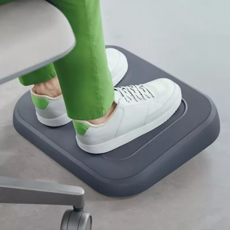 Leitz Ergo Adjustable Desk Foot Rest, 80% recycled plastic, Grey, Recycled plastic, 34 cm, 42 cm, 340 mm, 420 mm
