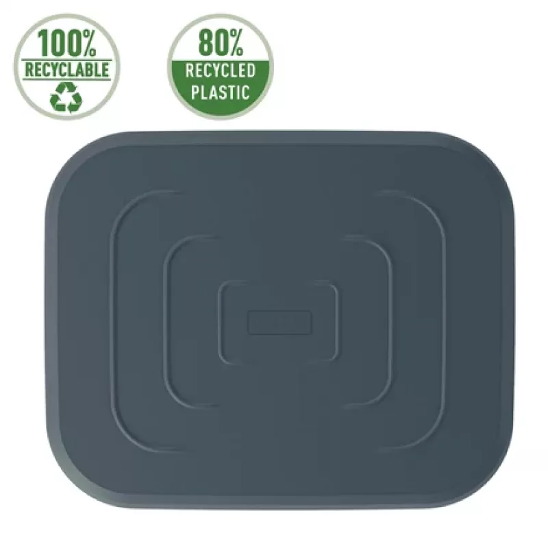 Leitz Ergo Adjustable Desk Foot Rest, 80% recycled plastic, Grey, Recycled plastic, 34 cm, 42 cm, 340 mm, 420 mm