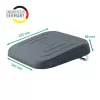 Leitz Ergo Adjustable Desk Foot Rest, 80% recycled plastic, Grey, Recycled plastic, 34 cm, 42 cm, 340 mm, 420 mm