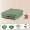 Leitz Puro Storage Box with lid, medium low, 8L, 100% recycled card, pack of 2