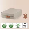 Leitz Puro Storage Box with lid, medium low, 8L, 100% recycled card, pack of 2