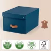 Leitz Puro Storage Box with lid, medium, 17L, 100% recycled card, pack of 2