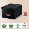 Leitz Puro Storage Box with lid, medium, 17L, 100% recycled card, pack of 2