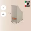 Leitz Puro Magazine File, 100% recycled card, pack of 2, Beige, Carton, 100 mm, 260 mm, 310 mm, 310 g