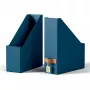 Leitz Puro Magazine File, 100% recycled card, pack of 2, Blue, Carton, 100 mm, 260 mm, 310 mm, 310 g