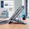 Leitz Ergo Aluminium Ultra-Flat Adjustable Laptop Stand, Laptop & tablet arm, Dark Grey, Aluminium, 25.4 cm (10 inch), 43.2 cm (17 inch), 25.4 cm (10 inch)