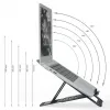 Leitz Ergo Aluminium Ultra-Flat Adjustable Laptop Stand, Laptop & tablet arm, Dark Grey, Aluminium, 25.4 cm (10 inch), 43.2 cm (17 inch), 25.4 cm (10 inch)