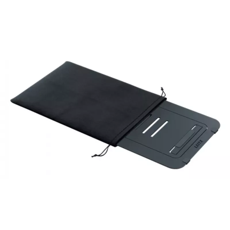 Leitz Ergo Aluminium Ultra-Flat Adjustable Laptop Stand, Laptop & tablet arm, Dark Grey, Aluminium, 25.4 cm (10 inch), 43.2 cm (17 inch), 25.4 cm (10 inch)