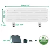 Leitz Ergo Pegboard Desk Organiser with laptop holder, 80x25 cm