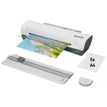 Leitz iLAM Home 4-in-1 A4 Laminator Set, 24 cm, Hot laminator, 300 mm/min, 0.4 mm, A4, 100 µm