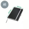 Leitz Style Notebook A5 ruled with hardcover, Monochromatic, Blue, A5, 80 sheets, 100 g/m², Lined paper