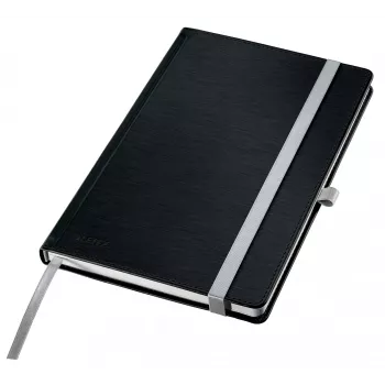 Leitz Style Notebook A5 squared with hardcover, Monochromatic, Black, A5, 80 sheets, 100 g/m², Squared paper