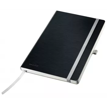 Leitz Style Notebook A5 squared with softcover, Monochromatic, Black, A5, 80 sheets, 100 g/m², Squared paper