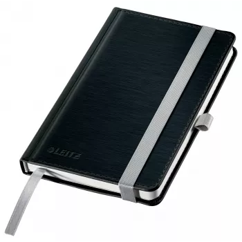 Leitz Style Notebook A6 squared with hardcover, Monochromatic, Black, A6, 80 sheets, 100 g/m², Squared paper