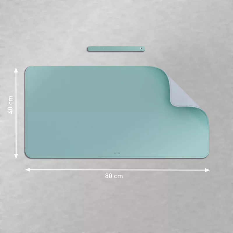 Leitz Large Desk Mat, Mint colour, Polyvinyl chloride (PVC), 400 mm, 800 mm, 2 mm, 350 g