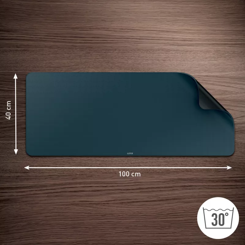 Leitz Extra Large Gaming Mat, Dark Grey, Polypropylene (PP), 400 mm, 1000 mm, 3 mm, 800 g