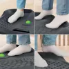 Leitz Ergo Active ergonomic anti-fatigue standing mat, Rectangular, Black, Polyurethane, Bubble, China, 605 x 681 mm