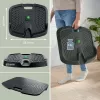 Leitz Ergo Active ergonomic anti-fatigue standing mat, Rectangular, Black, Polyurethane, Bubble, China, 605 x 681 mm