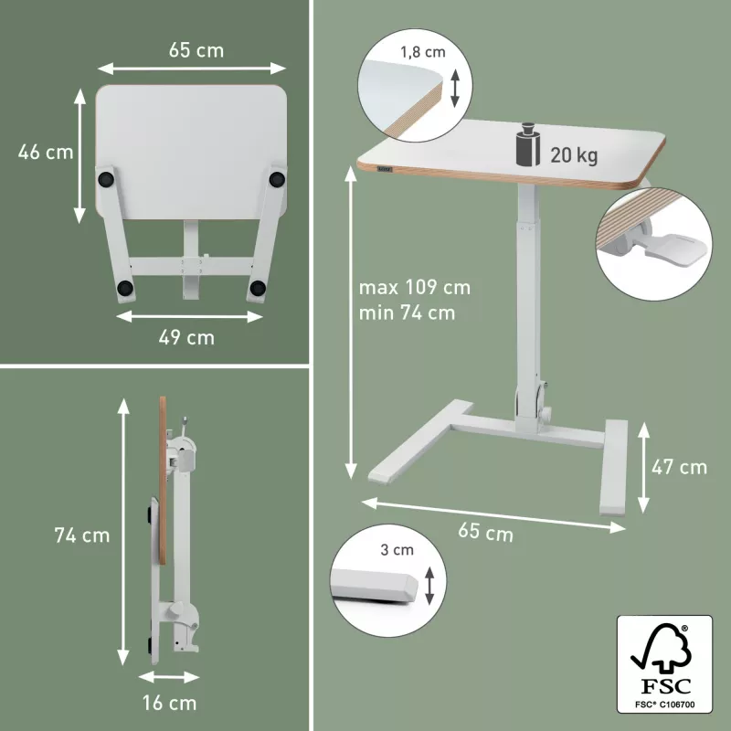 Leitz Ergo Small Foldable Sit Standing Desk