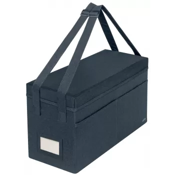 Leitz Fabric Hot Desking Work Bag with Lid, Storage bag, Grey, Rectangular, Fabric, Monochromatic, Unisex