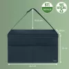Leitz Fabric Hot Desking Work Bag with Lid, Storage bag, Grey, Rectangular, Fabric, Monochromatic, Unisex
