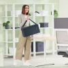 Leitz Fabric Hot Desking Work Bag with Lid, Storage bag, Grey, Rectangular, Fabric, Monochromatic, Unisex
