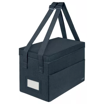 Leitz Fabric Compact Hot Desking Work Bag with Lid, Storage bag, Grey, Rectangular, Fabric, Monochromatic, Adult